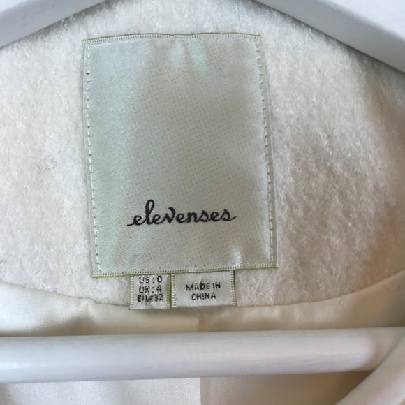 Anthropologie Elevenses Pleated Blazer Size 0 - Picture 6 of 7